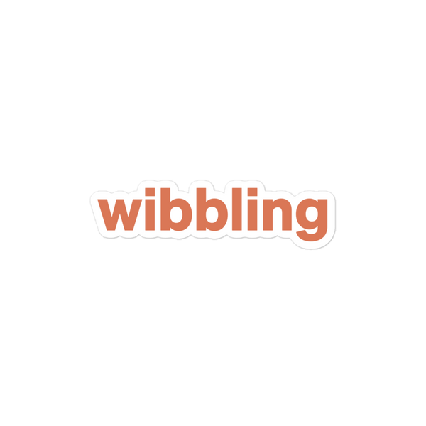 Wibbling Sticker