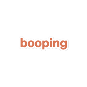 Booping Sticker