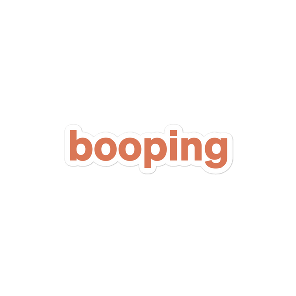 Booping Sticker