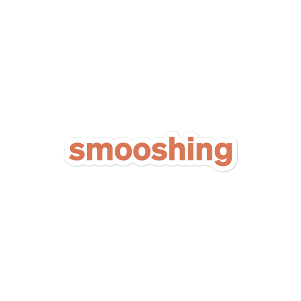 Smooshing Sticker